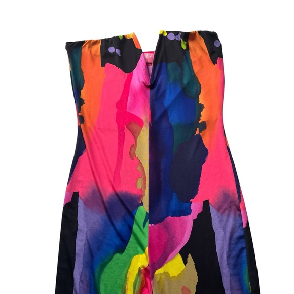 Lilly’s Kloset Tie Dye Strapless Bell Bottom Jumpsuit - Picture 9 of 15